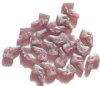 20 20mm Matte Light Amethyst and Silver Dog Head Beads